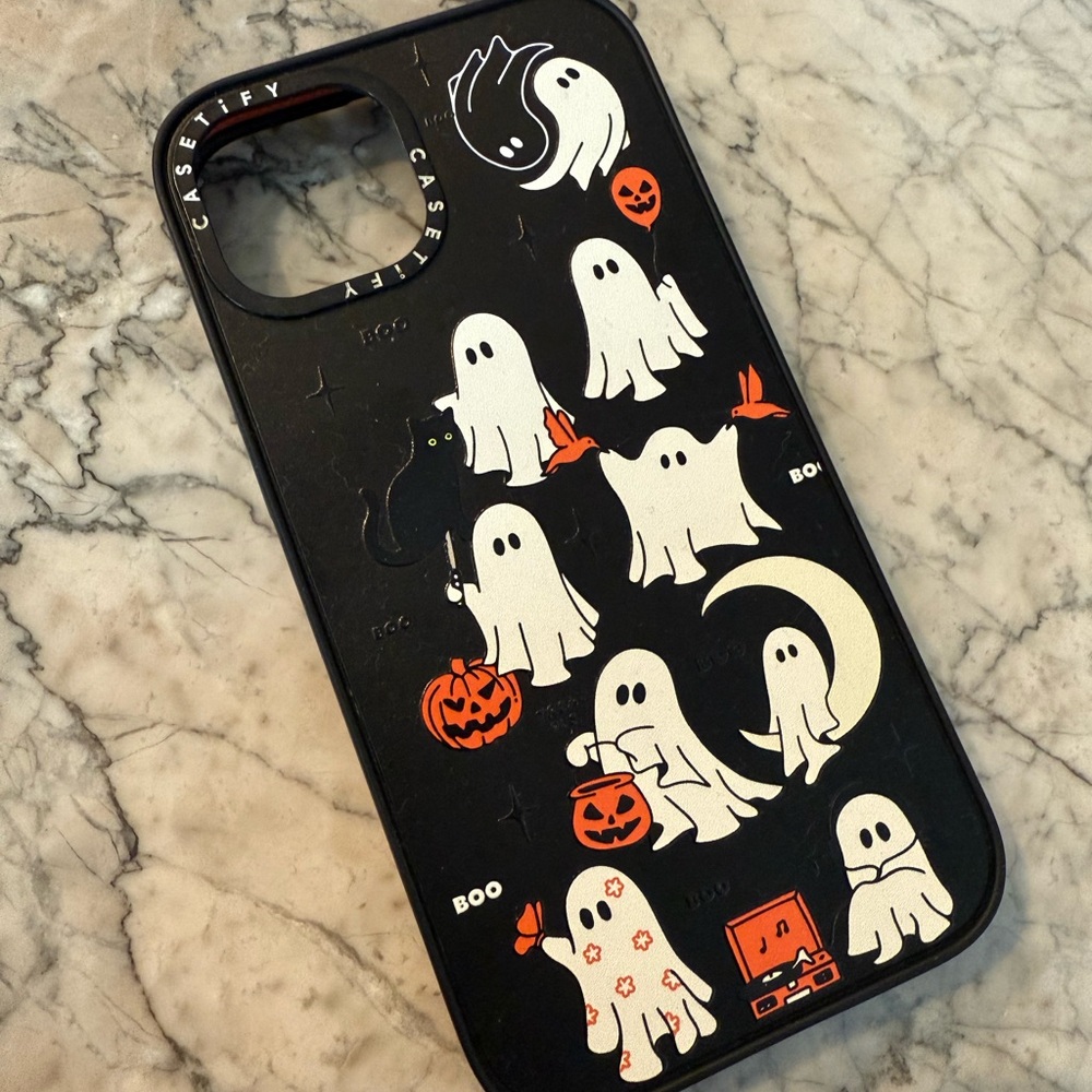 Casetify Halloween Ghosts Black Phone Case